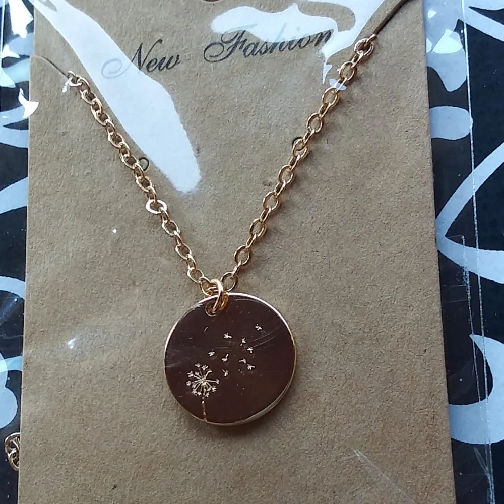 Dandelion Gold Necklace